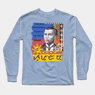 Andres Bonifacio / Baybayin word 'Supremo' (Supreme President) Long Sleeve T-Shirt